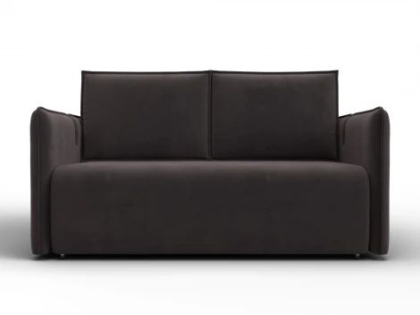 Диван прямой Лига-117 (ЛДСП,Брус,Фанера,Велюр/Коричневый) Лига Диванов 137013