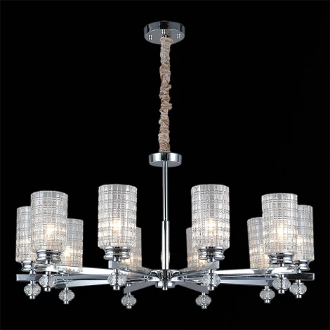 Подвесная люстра ILLUMICO IL8678-10P-20 CR (220V, на цепи)