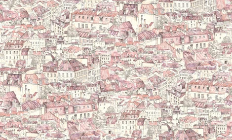 Обои виниловые Grandeco Grange R102107 10,05 x 1,06 м