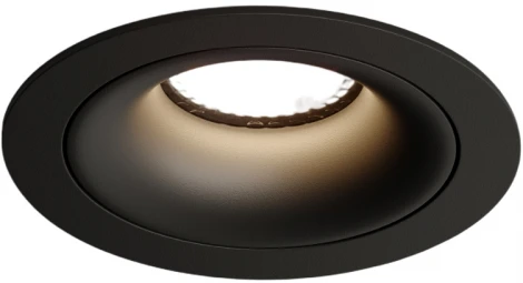 Точечный встраиваемый светильник Denkirs Roto DK2120-BK (220V, круглые)