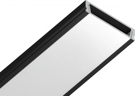 Алюминиевый профиль накладной для светодиодной ленты до 20мм Ambrella Illumination GP1800BK