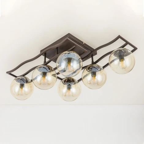 Потолочная люстра на штанге Citilux Бриз CL106265 (220V, шарики)