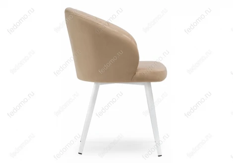 Стул Woodville на металлокаркасе Бэнбу velutto 05 / белый 462398