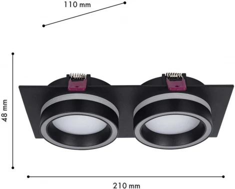 Встраиваемый светильник Favourite Vasto 4651-2C (220V)