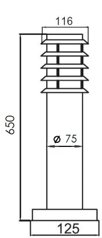 Наземный светильник Oasis Light 75827-650 SS (220V, IP44)