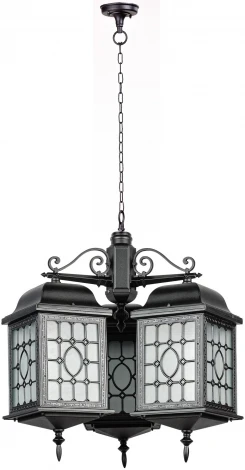 Уличный светильник подвесной Oasis Light LONDON L 64870L/3 cover Bl (220V, на цепи, фонарь, IP44)