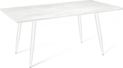 Стол Sheffilton SHT-TU14/120/80 МДФ белый муар/бетон голубой