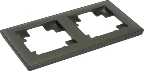 Рамка на 2 поста (графит) Stekker Катрин 39808