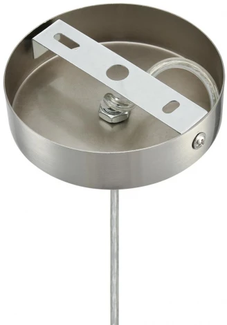 Подвесной светильник Lumion Kentuki 8283/1A никель/белый, металл/керамика/текстиль Е14 1*40W 220V