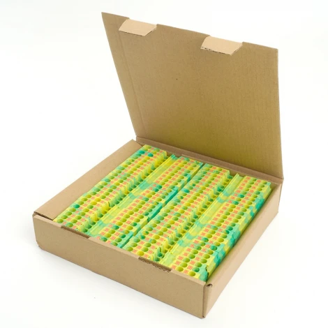 Зажим пружинный 4-х проводной проходной Stekker 49262