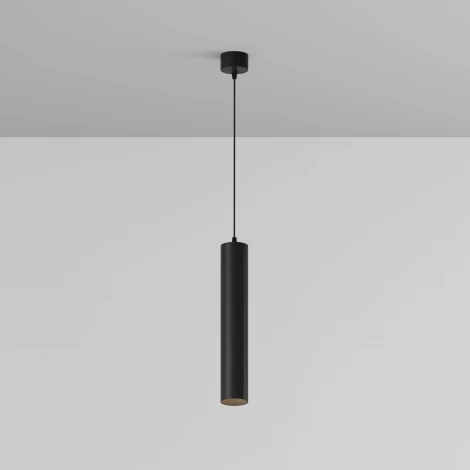 Арматура из металла. Встроенный LED-источник света утоплен в корпусе. Maytoni Technical P072PL-L12B4K-1 Focus LED (220V, на проводе, круглые)