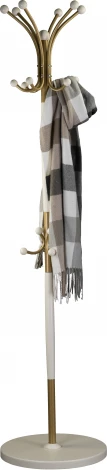 Вешалка напольная Д 1 золото/ слоновая кость от фабрики Mebelik
