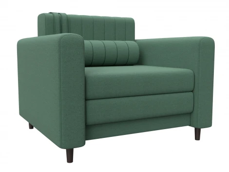 Кресло Лига-070 (ЛДСП,Брус,Фанера/Дерево/Рогожка/Зеленый) Лига Диванов 132546