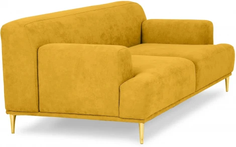 Диван Portofino 2-х местный ОГОГО (арт.604102), (Рогожка/Желтый)