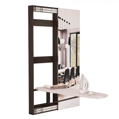 Гладильная доска БТС Смарт с зеркалом, венге 00-00006471