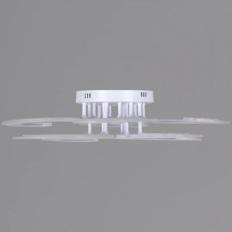 Потолочная люстра светодиодная на штанге с пультом с регулировкой цветовой температуры, яркости и с ночным режимом Reluce 05090-0.3-4+4 WH