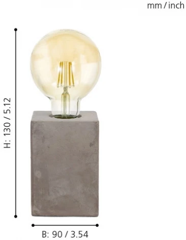 Интерьерная настольная лампа Eglo Prestwick 49812 (220V, куб)