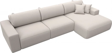 Диван угловой Лига-036 НПБ Классик Лонг правый угол Лига Диванов (Замша) арт.127802