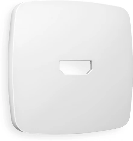 Лицевая панель Ambrella Volt OMEGA (Белый матовый) для HDMI розетки QUANT OP1340