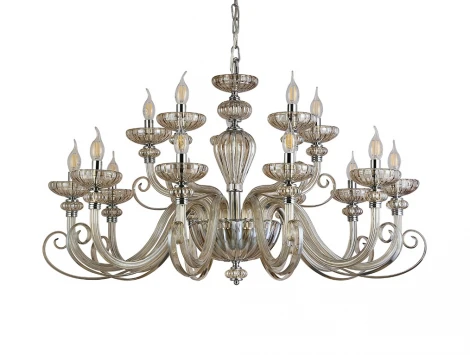 Подвесная люстра Newport Annette 8620+5/C chrome cognac