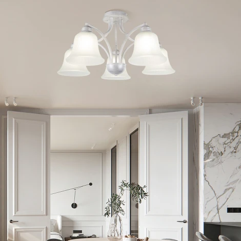 Потолочная люстра Arte Milano Napoli-1254 331254/5 WT+SL (220V)