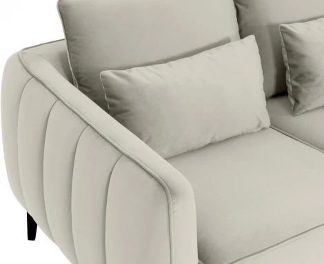 Диван Amsterdam двухместный ОГОГО (арт.342683), (Ткань/Белый)