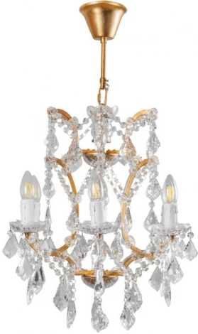 Подвесная люстра L'Arte Luce Rococo L27906.90 (220V, хрусталь, подсвечник, свеча)