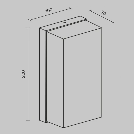 Настенный уличный светильник Maytoni Badd O454WL-L10GF3K (LED, 220V, IP54)