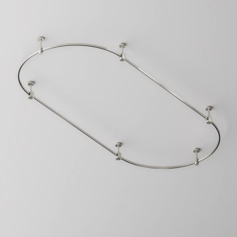 Шинопровод магнитный полукруг 800 мм Flarity платина Maytoni Busbar trunkings Flarity TRX154-SR-D800-PT (24V)