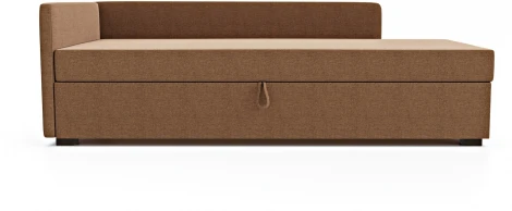 Диван-кровать Arsko Велес Угол левый рогожка коричневая