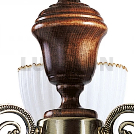 Подвесная люстра N-Light 853 853-03-03 красное дерево+бронза