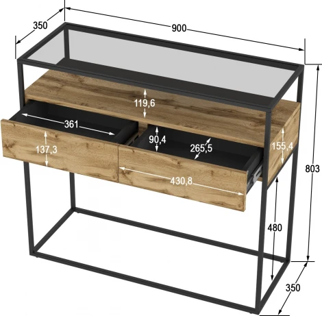 Консоль Калифорния Эйден Дуб вотан