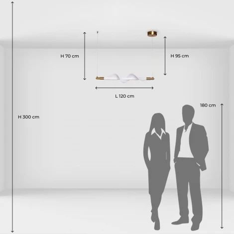 Подвесной светильник De City Мадлен 424016801 (LED, 220V, на проводе)