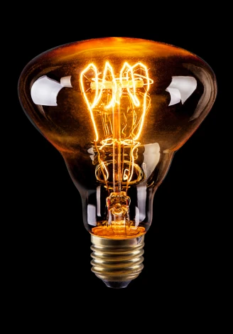 Лампочка накаливания E27 60W 220V 210 lm 2200K теплый желтый свет Voltega Loft 6499