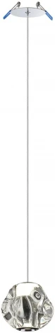 Подвесной светильник Odeon Light Jemstone 5084/5L хром/прозрачный/металл/акрил LED 5W 4000K 250Лм (220V, на проводе, шар)