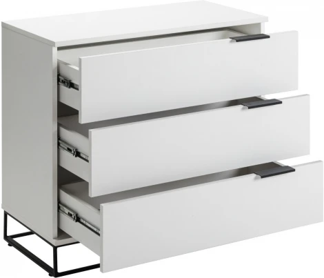 Комод 3 ящика CITY белый R-Home арт.401052100h