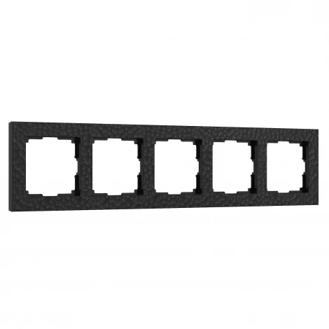 Рамка на 5 постов Hammer (черный) Werkel W0052408 (a052531)