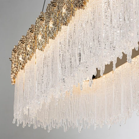 Подвесная люстра светодиодная хрустальная Modelux MODELUX ML.6028.1000 GD