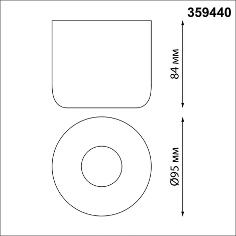 Накладной светильник влагозащищённый Novotech Lisse 359440 черный IP44 LED 10W 220V 3000K (круглые)