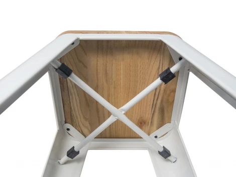 Барный стул Tolix Wood Белый матовый