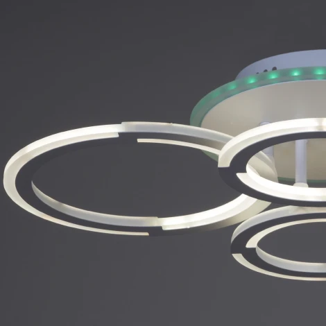 Потолочная люстра светодиодная на штанге с пультом Reluce 09820-3.3-2+2A WH (RGB) (220V)