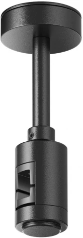Крепление потолочное Short 78мм с вводом питания Flarity черный Maytoni Accessories for tracks Flarity TRA156C-B1-B (24V)