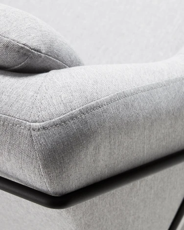 Диван уличный La Forma (ex Julia Grup) Brida (Серый,Черный/ Сталь,Фанера,Металл,Пена)