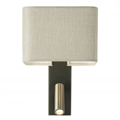 Бра с песочным абажуром и выключателем с подсветкой для чтения Citilux Dekart CL704483