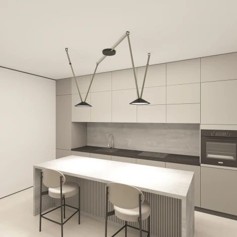 Трековый светильник 48V Denkirs Belty Flow DK5564-BK (LED)