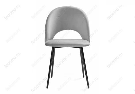 Стул Woodville на металлокаркасе Ирре confetti silver серый / черный 464204