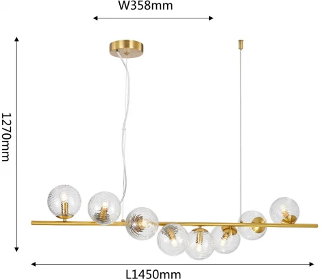 Подвесной светильник Favourite Elica 4056-8P