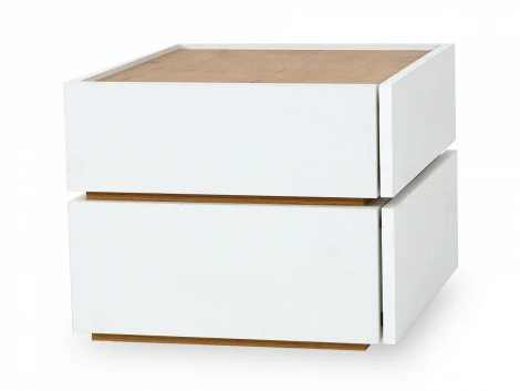 Тумба прикроватная Licata ОГОГО 723075 (белый, бунратти)