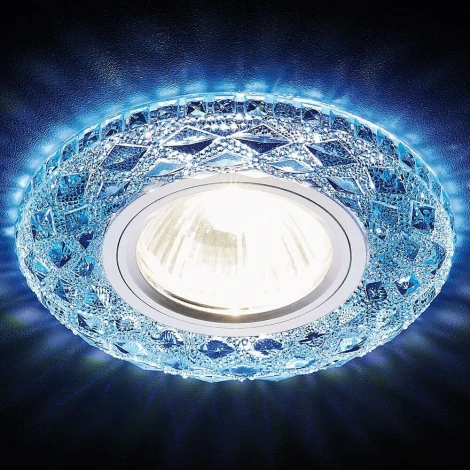Встраиваемый точечный светильник Ambrella Декоративные Кристалл Лайт S288 BL (220V)