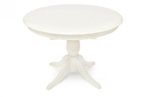 Стол обеденный LEONARDO (Леонардо) pure white (402) (дерево гевея/мдф)